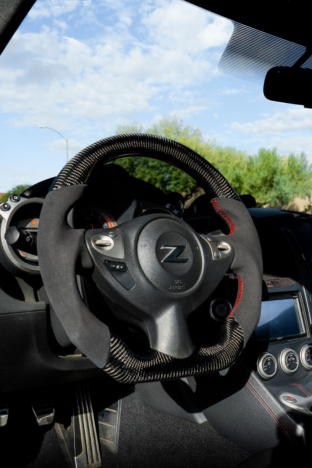 IN STOCK 2009-2020 370z Carbon Fiber and Alcantara steering wheel