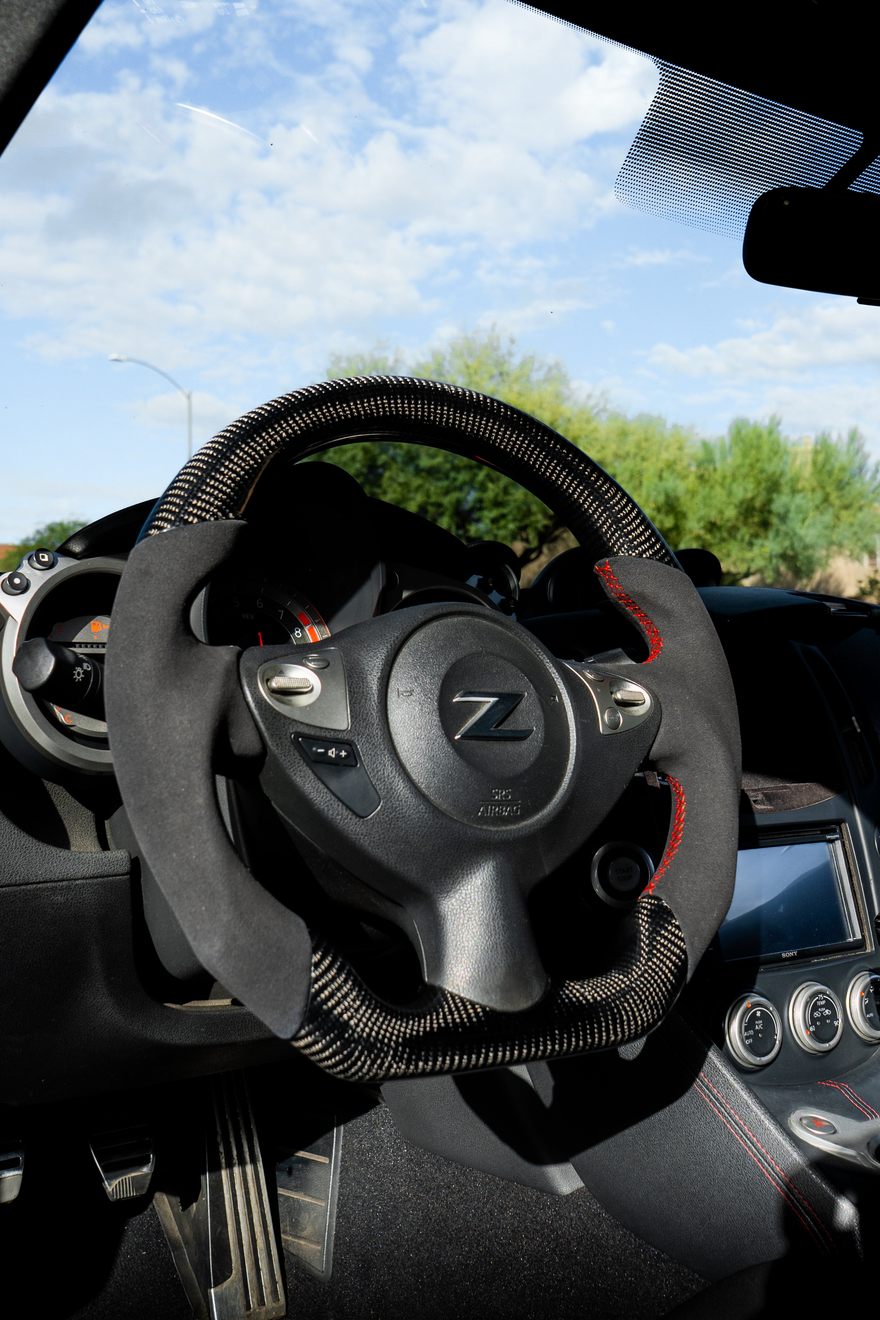 IN STOCK 2009-2020 370z Carbon Fiber and Alcantara steering wheel