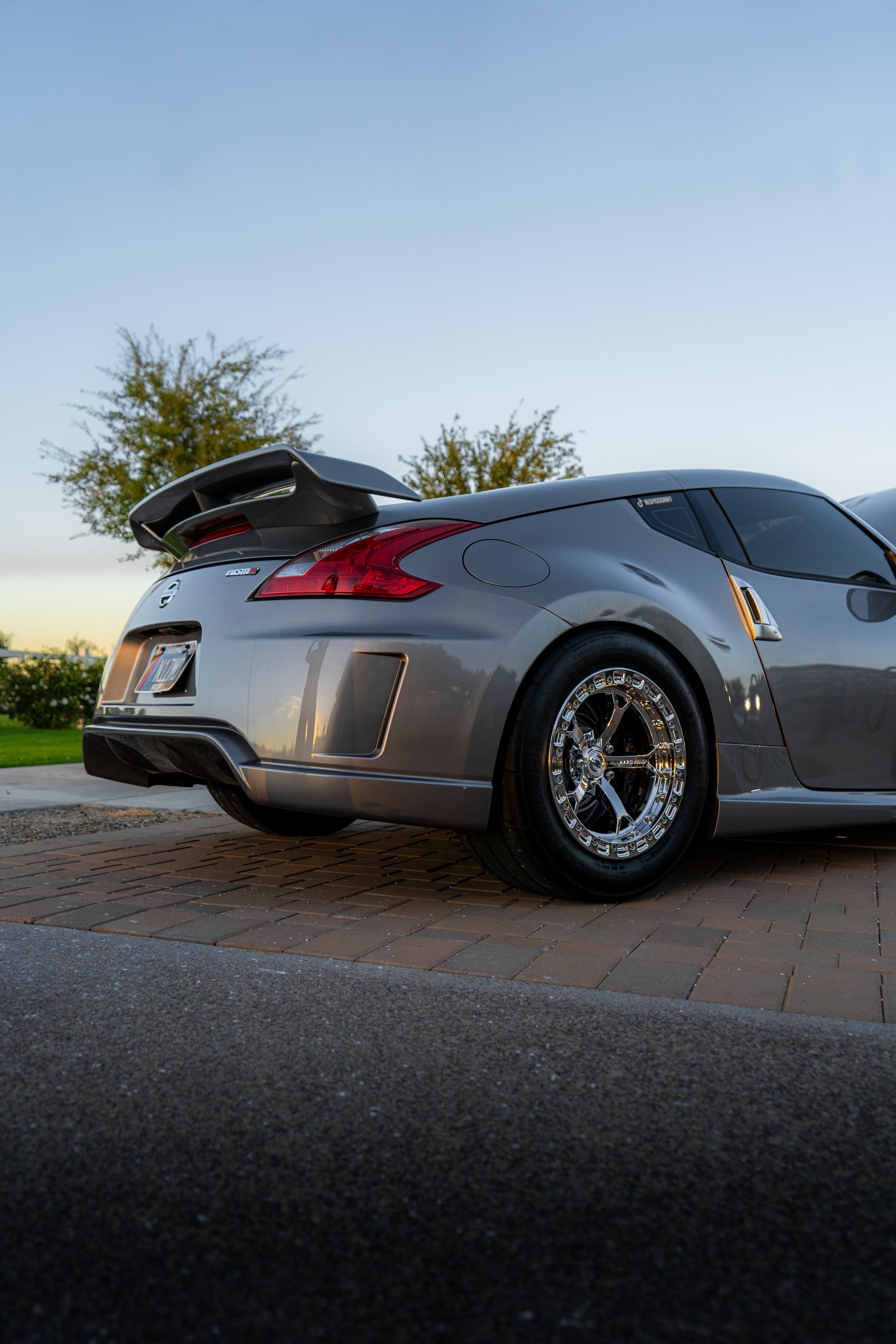 Triple Chrome V1 Style beadlock wheels - 370z fitment (PAIR)