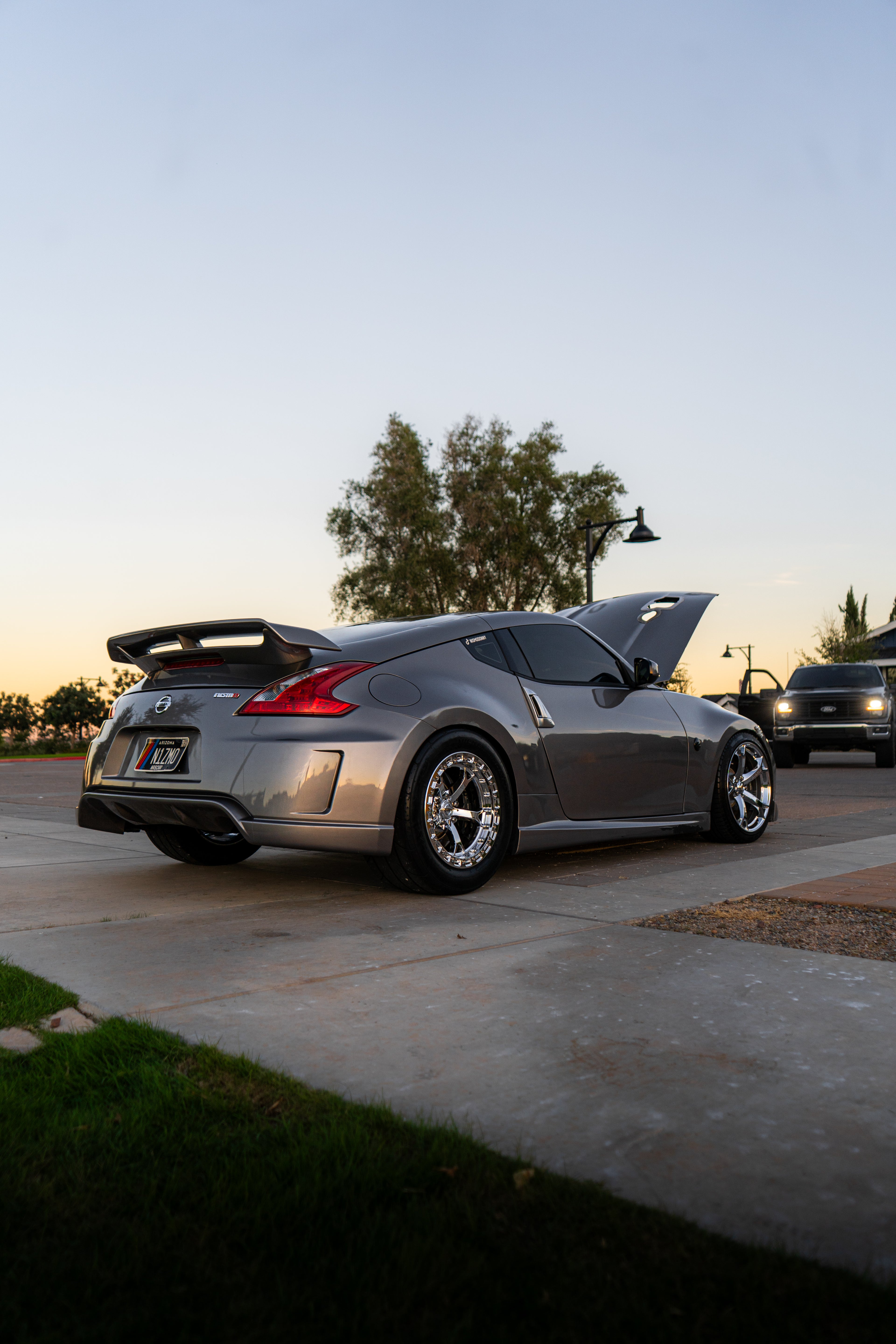 Triple Chrome V1 Style beadlock wheels - 370z fitment (PAIR)